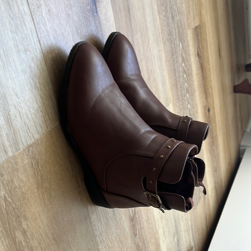 Brown booties
